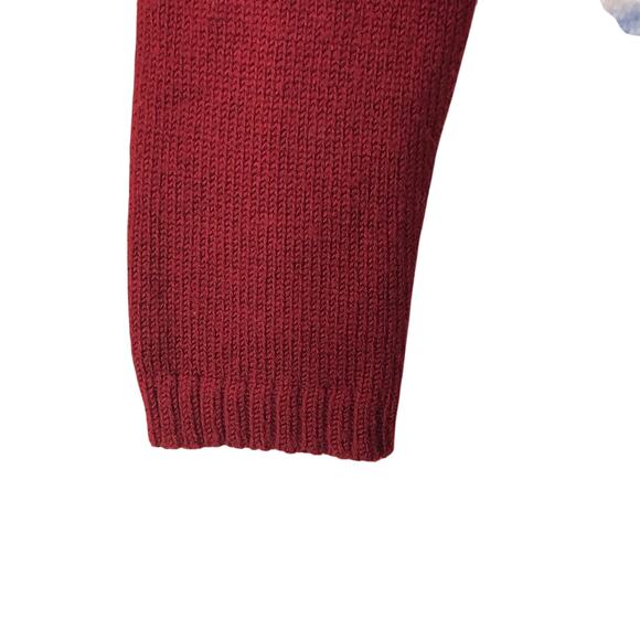 Cato Maroon Berry Shawl Fold Over Collar Accented Waist - Picture 15 of 16